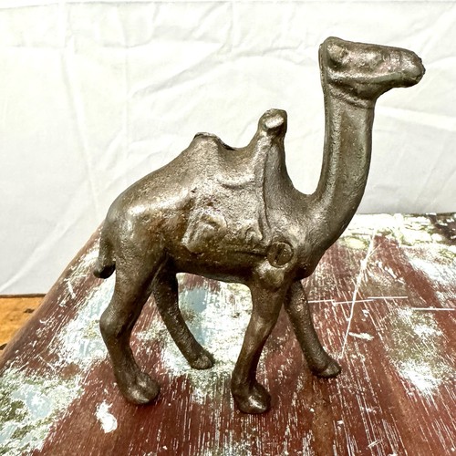 Vintage cast iron - camel, coin